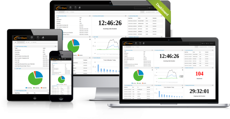 Call Management Software Dashboard