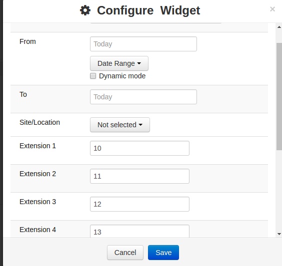 Real-Time Extension Configuration