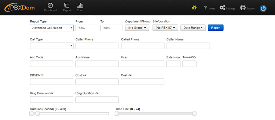 PBXDom call Accounting