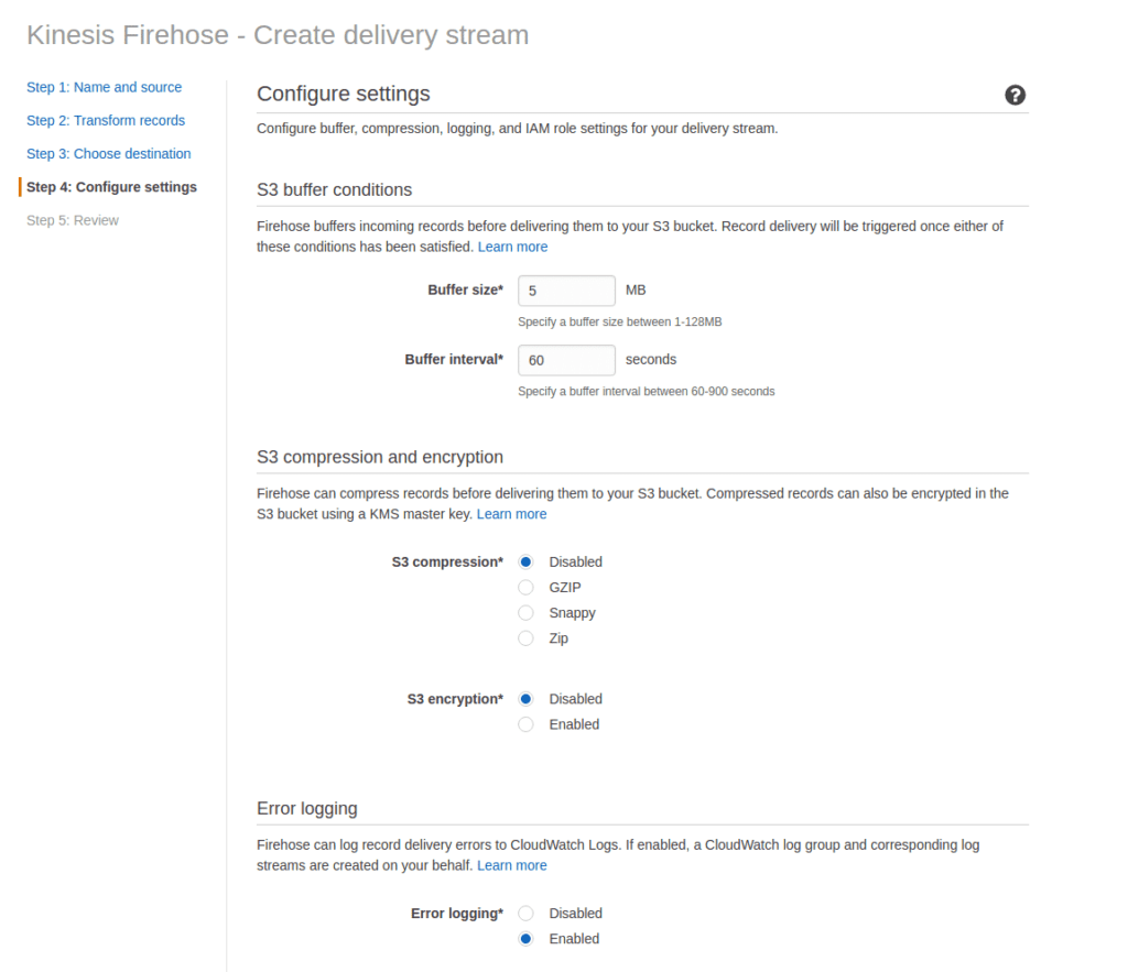 Amazon Connect Buffer Interval for write CTRs