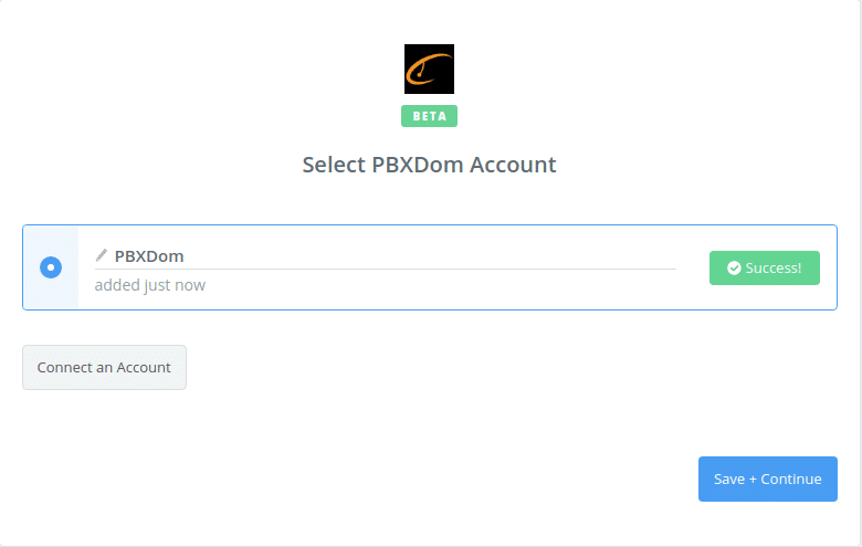 PBXDom-Zapier-Connected-Success