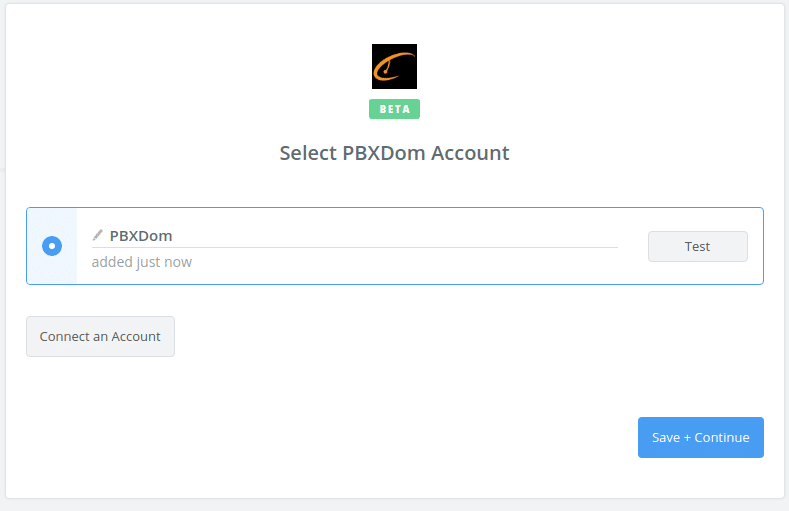 Connected-Account-PBXDom-Zapier
