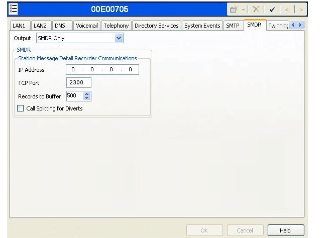 avaya-ipoffice-500-smdr-settings-dashboard