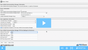 How to Configure Ports in Cisco Call Manager