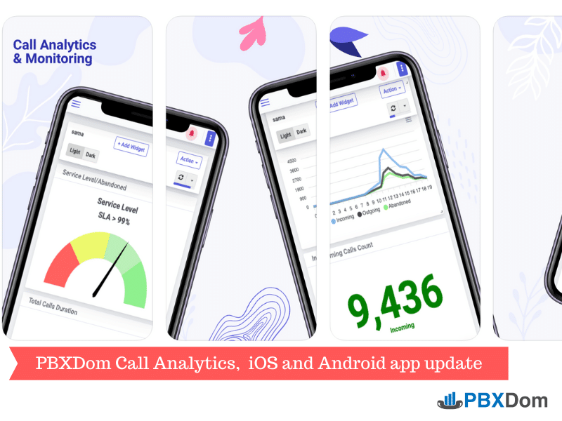 PBXDom Call Analytics, iOS and Android app update