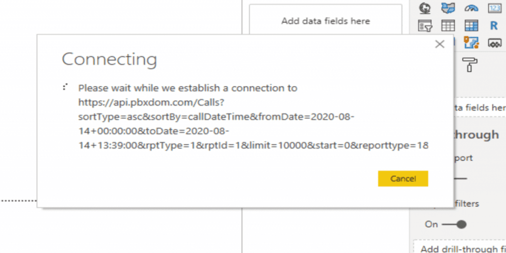 Connecting PowerBI to PBXDom API restful